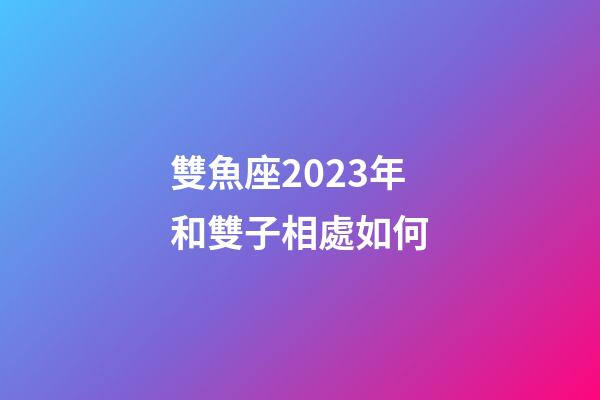 雙魚座2023年和雙子相處如何-第1張-星座運勢-玄機派