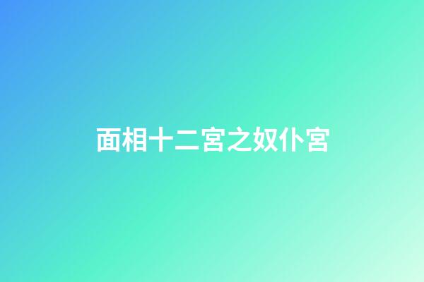 面相十二宮之奴仆宮