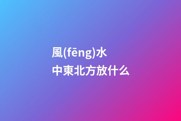 風(fēng)水中東北方放什么