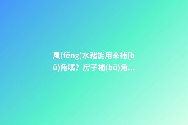風(fēng)水豬能用來補(bǔ)角嗎？房子補(bǔ)角方法有哪些？