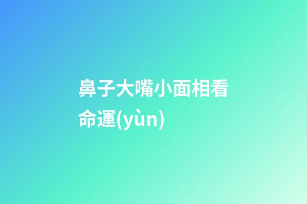 鼻子大嘴小面相看命運(yùn)