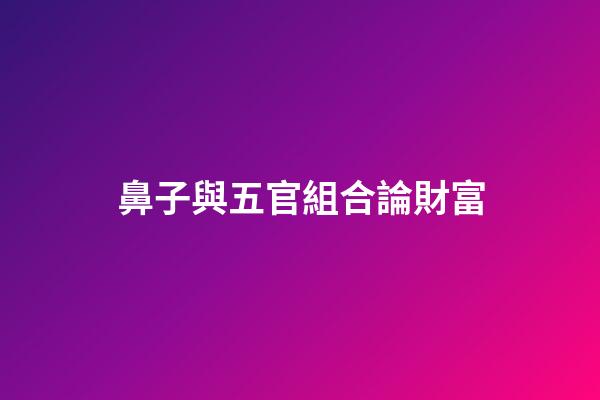鼻子與五官組合論財富