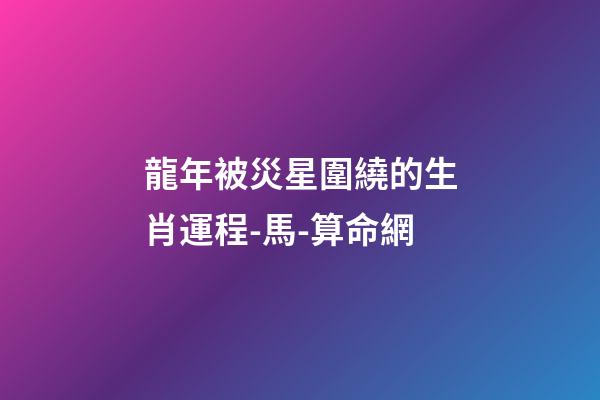 龍年被災星圍繞的生肖運程-馬-算命網